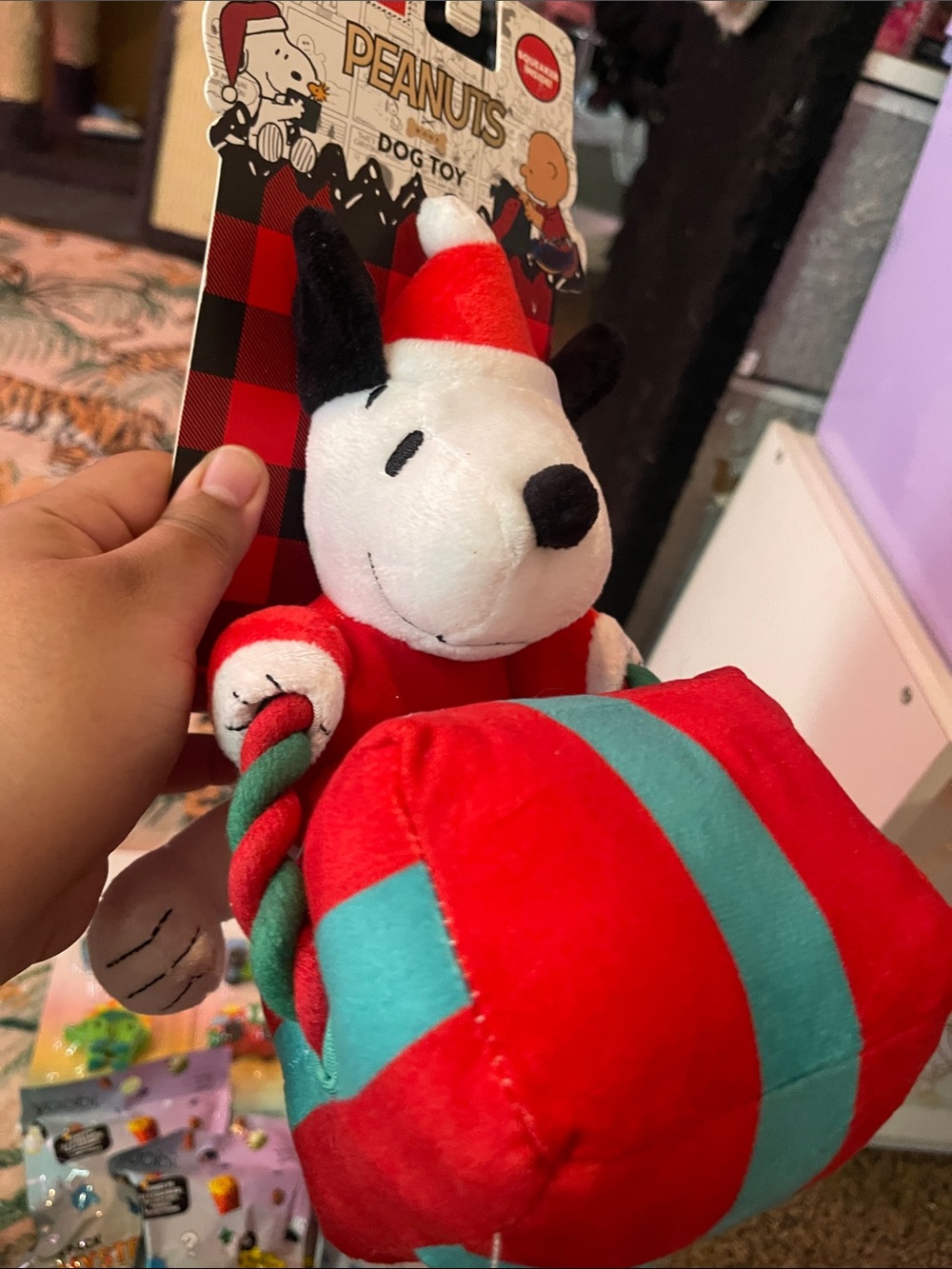 Peanuts Snoopy Holiday Plush Dog Toy -